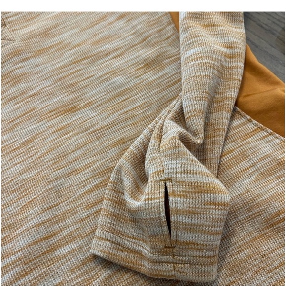 Columbia dull orange Long Sleeve Boxy Hoodie with Polo Collar size M - Picture 7 of 7